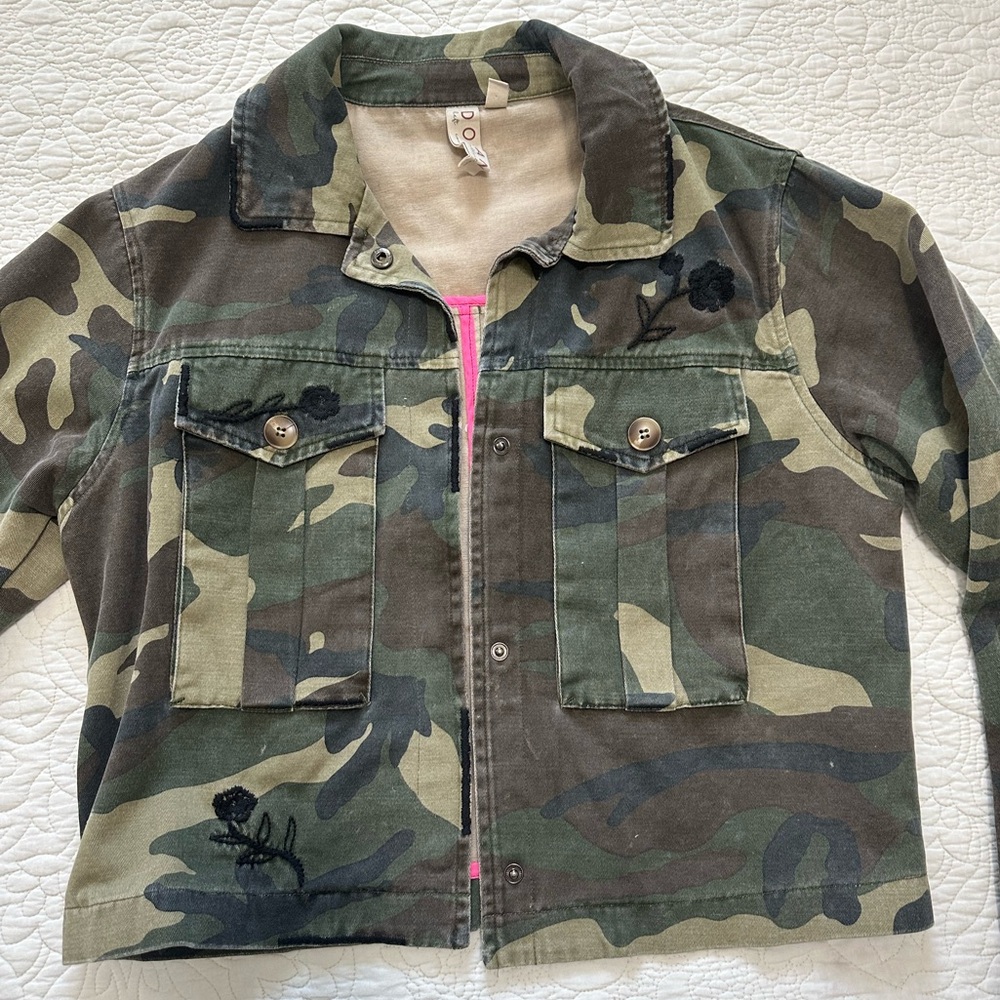 DOLAN Embroidered Camo Utility Jacket
